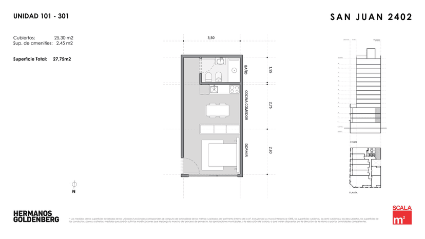 Plano de la unidad UF101