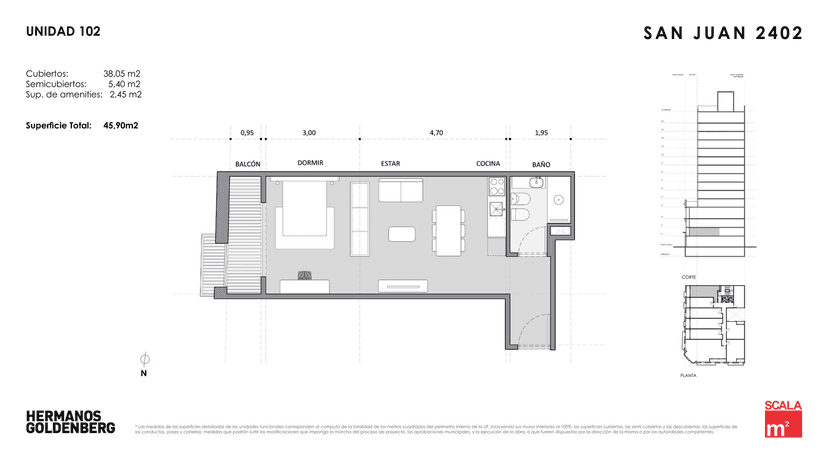 Plano de la unidad UF102
