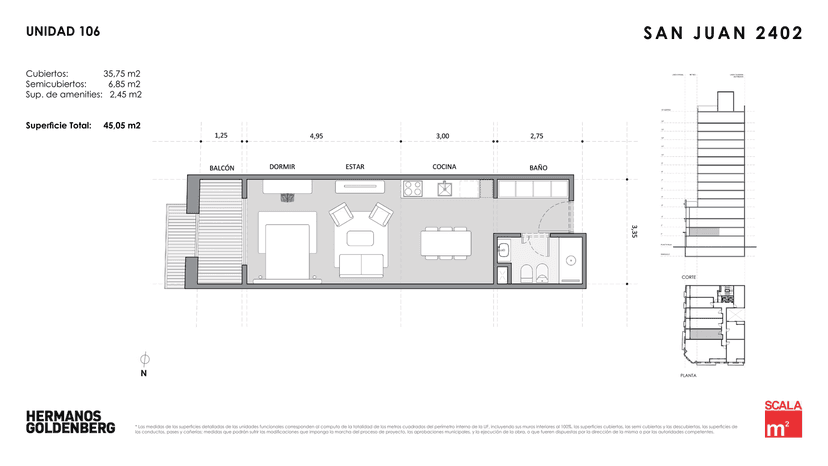 Plano de la unidad UF106