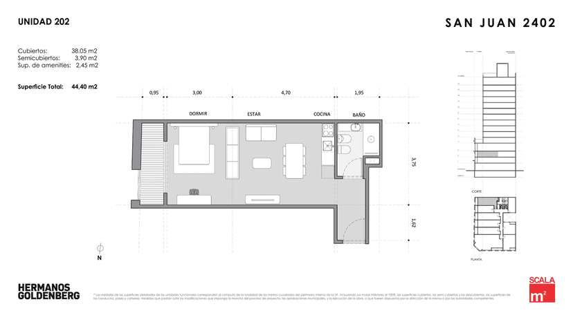Plano de la unidad UF202