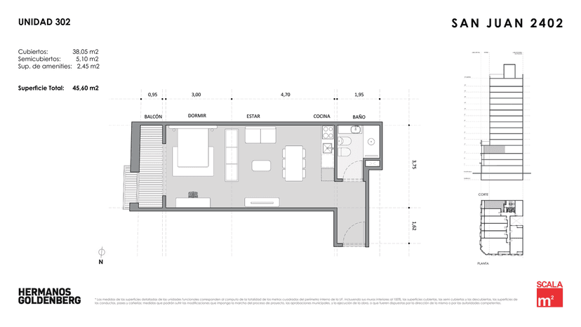 Plano de la unidad UF302
