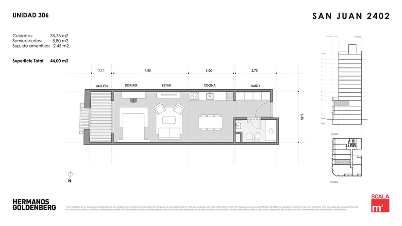 Plano de la unidad UF306