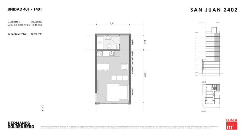 Plano de la unidad UF401