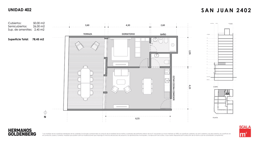 Plano de la unidad UF402