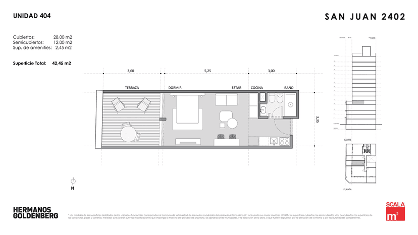 Plano de la unidad UF404