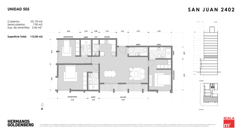 Plano de la unidad UF505
