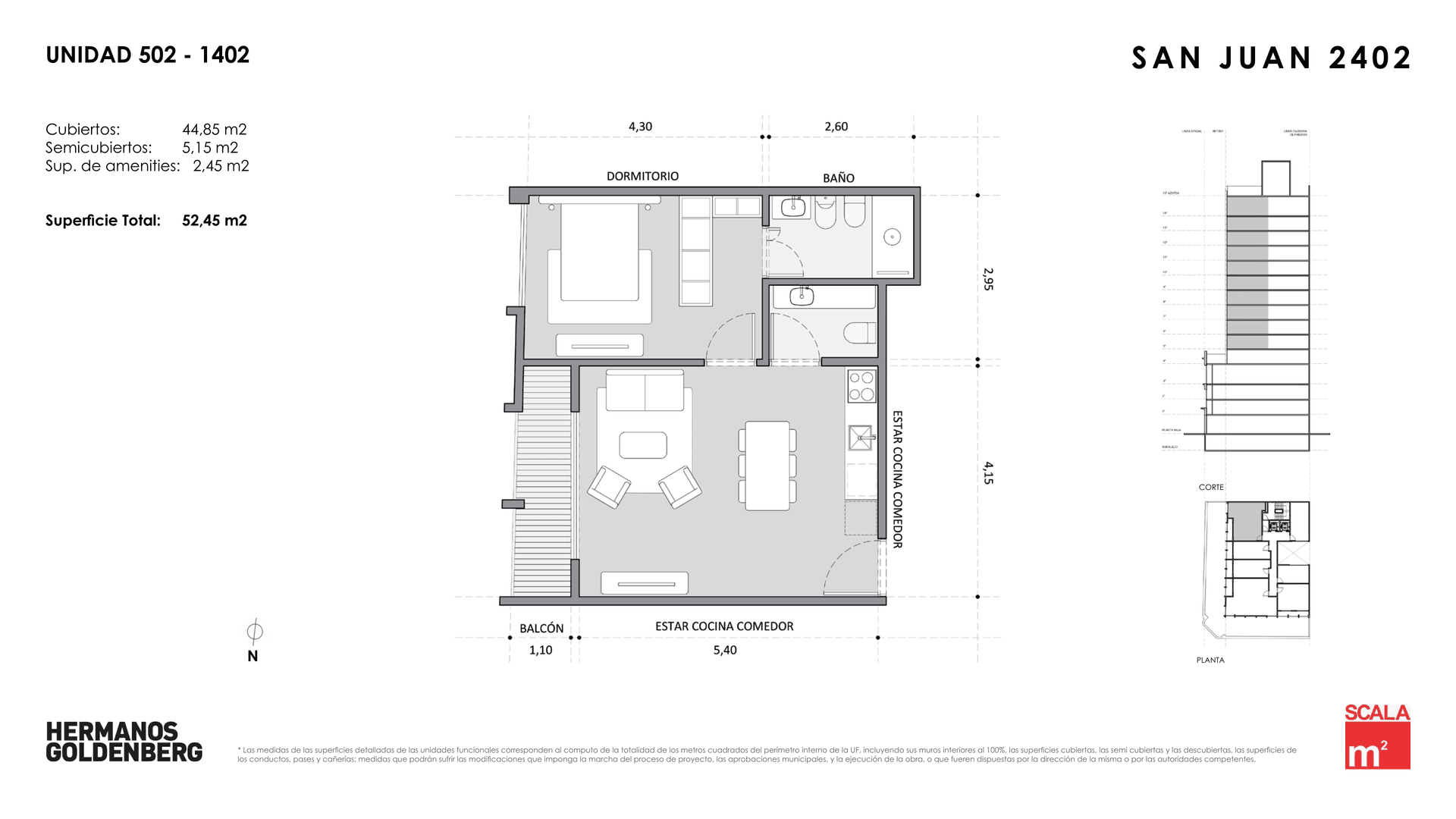 Plano 2 ambientes